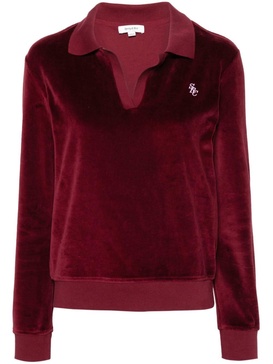 SRC velour polo top