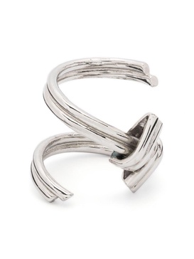 Wire knot-detailing ring 