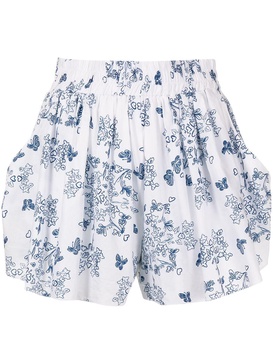 Story porcelain print shorts