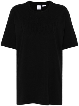 logo-embroidered T-shirt