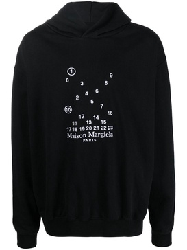 logo-embroidered cotton hoodie