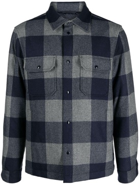 check-pattern shirt jacket