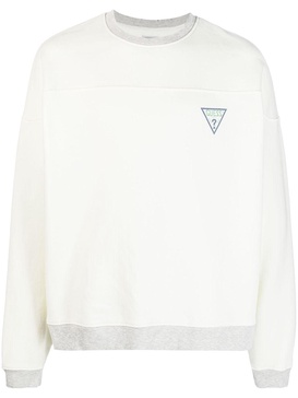 logo-print jersey sweatshirt