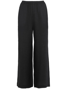 linen wide-leg trousers