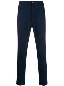 straight-leg denim trousers