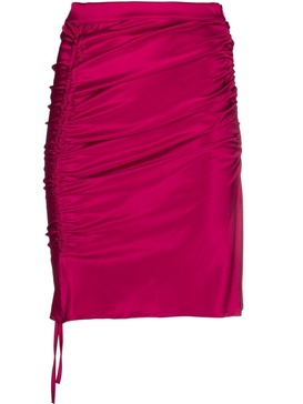 drawstring-fastening gathered skirt