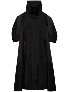 single-breasted panelled coat