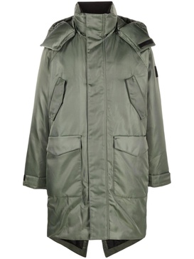 hooded puffer parka