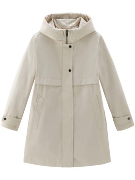 cotton hooded parka coat