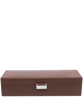 leather 5-watch box