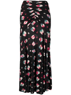 Nadira Nocturne-print maxi skirt