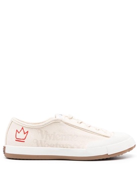 logo-print low-top sneakers