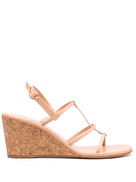 Fay leather wedge sandals