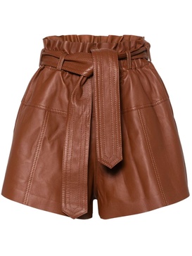 Harmony leather shorts