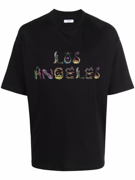 Los Angeles brush-art print T-shirt