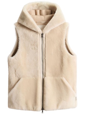 shearling vest