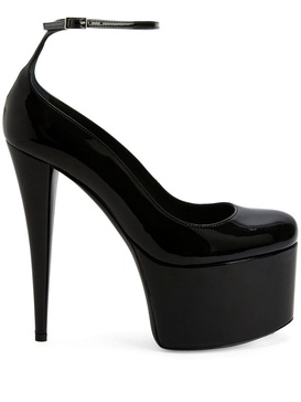 150mm patent leather stiletto pumps