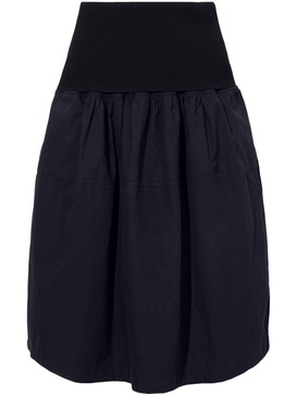 pleated cotton skirt