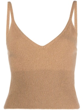 ribbed-knit vest top