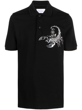 Scorpion cotton polo shirt