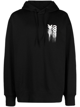 logo-print cotton hoodie