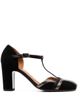 Wander 85mm two-tone leather pumps