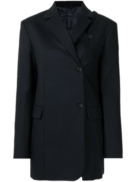 off-centre buttoned blazer