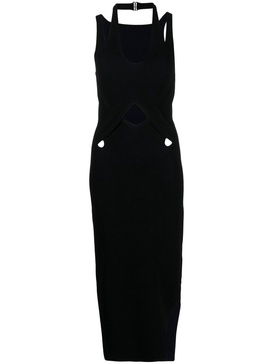 cut-out detail midi dress