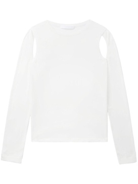 cut-out fine-knit jumper