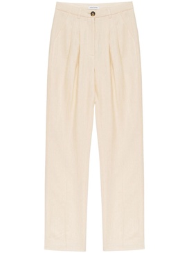 Jay linen straight-leg trousers