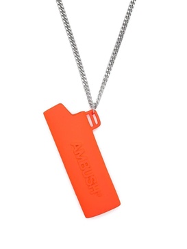 debossed-logo whistle necklace