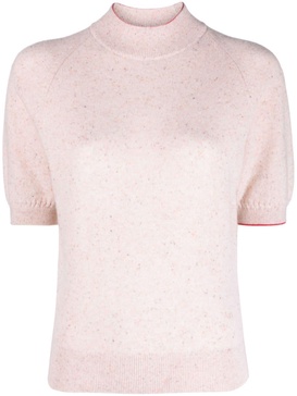 short-sleeve cashmere jumper