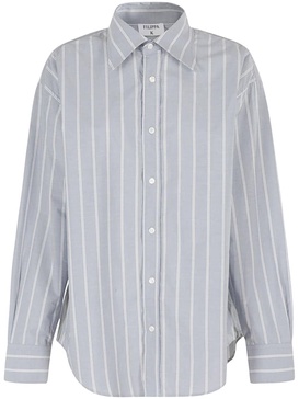 striped poplin shirt