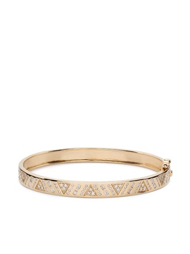 18kt yellow gold Stardust bangle bracelet