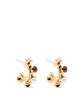 The Nocturnal gold-plated earrings