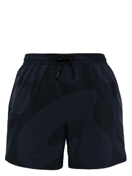 Popir abstract-pattern swim shorts