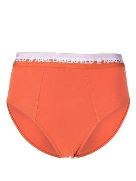 logo high-waist briefs