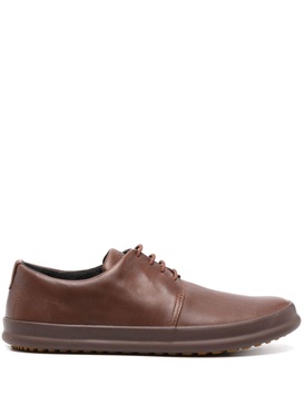 Chasis leather derby shoes