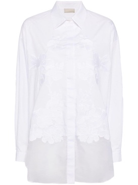 embroidered cotton shirt