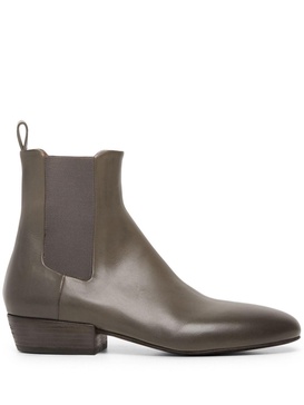 almond-toe leather Chelsea Boots