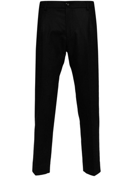 straight-leg wool-blend trousers