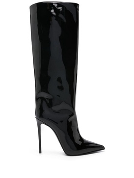 125mm leather knee-length boots