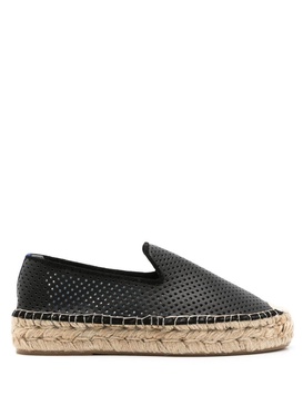 perforated leather espadrilles 