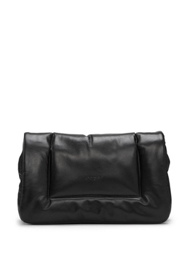 Cornice leather clutch bag 