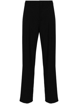 two-way tapered wool trousers