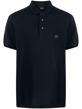 embroidered-logo polo shirt