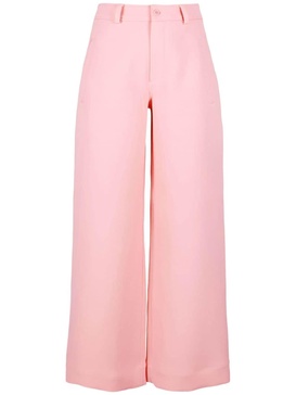 high-waist wide-leg trousers