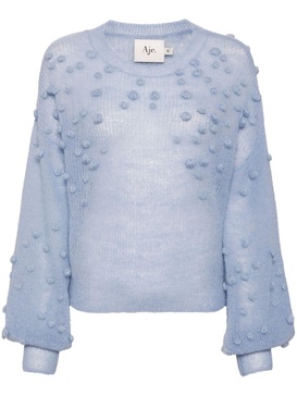 Gabriella popcorn-knit jumper