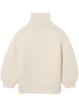 roll-neck chunky knit jumper