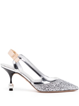 75mm rhinestone-embellished pumps